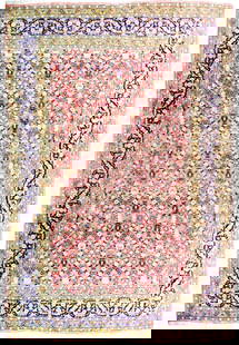 Handcrafted Light Salmon Persian Bijar Rug 6'10 x 9'11: Handcrafted Light Salmon Persian Bijar Rug 6'10 x 9'11 This exquisite Light Salmon Fine Persian Bijar Rug is meticulously handcrafted by skilled Persian artisans, showcasing traditional Persian design