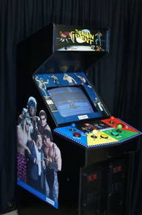 KONAMI 1988 MAIN EVENT Arcade Machine 4 Player Wrestling Action: KONAMI 1988 MAIN EVENT Arcade Machine 4 Player Wrestling Action Experience the thrill of the arcade with the MAIN EVENT ARCADE MACHINE by KONAMI, a classic from 1988. This machine features exciting wr