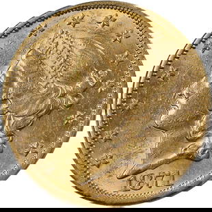 1871-S Liberty Gold $20 Coin PCGS MS60 Misplaced Date San Francisco: 1871-S Liberty Gold $20 Coin PCGS MS60 Misplaced Date San Francisco This 1871-S Liberty Gold $20 coin is certified by PCGS with a grade of MS60, indicating uncirculated condition. Minted in San Franci