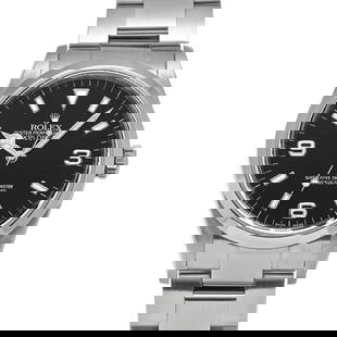 ROLEX Explorer 114270 Automatic Men's Watch Black Dial Stainless Steel: ROLEX Explorer 114270 Automatic Men's Watch Black Dial Stainless Steel The ROLEX Explorer 114270 is a remarkable men's wristwatch that pays homage to the brand's adventurous spirit, originally inspire