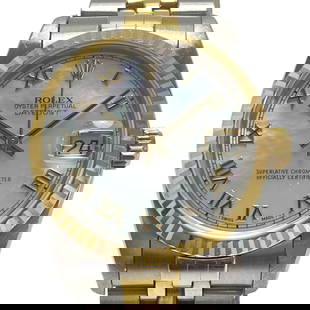 ROLEX Datejust 68273NR Unisex Watch K18YG SS Shell Dial: ROLEX Datejust 68273NR Unisex Watch K18YG SS Shell Dial This ROLEX Datejust S Series 68273NR Unisex Watch features a luxurious combination of K18 yellow gold and stainless steel. The watch showcases a