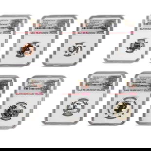 2018-S Silver Reverse Proof PF70 NGC First Day of Issue Six Coin Set Rare Collection: 2018-S Silver Reverse Proof PF70 NGC First Day of Issue Six Coin Set Rare Collection This exquisite 2018-S Silver Reverse PF70 NGC First Day of Issue Six Coin Set features a collection of uncirculated