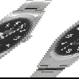 ROLEX Explorer 114270 Men's Automatic Watch Black Dial Stainless Steel: ROLEX Explorer 114270 Men's Automatic Watch Black Dial Stainless Steel The Rolex Explorer 114270 is a distinguished men's wristwatch that showcases the brand's commitment to adventure and precision. T