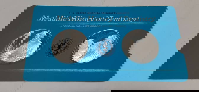 Franklin Mint History of Dentistry .925 Silver Uncirculated Medals Abulcasis: Franklin Mint History of Dentistry .925 Silver Uncirculated Medals Abulcasis Explore the fascinating evolution of dentistry with this set of .925 silver proof medals from the Franklin Mint. Celebratin