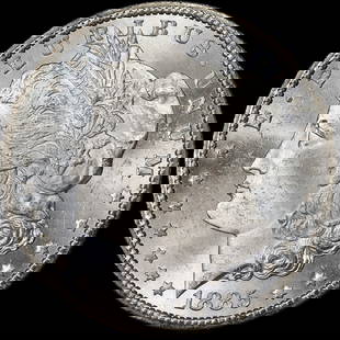 1885-CC GSA Morgan Silver Dollar NGC MS63 Exceptional Blast White: 1885-CC GSA Morgan Silver Dollar NGC MS63 Exceptional Blast White This 1885-CC GSA Morgan Silver Dollar boasts an impressive NGC grade of MS63, showcasing exceptional blast white luster and superb eye