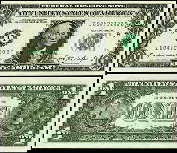 1981-A $1 Federal Reserve Note I-B Block Uncirculated Gem: 1981-A $1 Federal Reserve Note I-B Block Uncirculated Gem This 1981-A Federal Reserve Note features the I-B Block from the Minneapolis district and is classified as a Gem Uncirculated specimen. It is