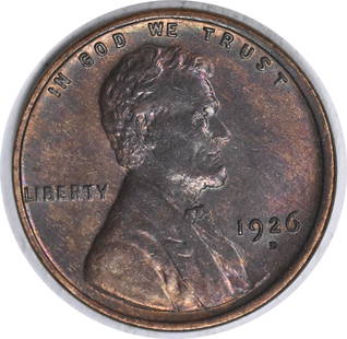 1926-D Lincoln Wheat Cent Choice BU Uncertified Copper Coin: 1926-D Lincoln Wheat Cent Choice BU Uncertified Copper Coin This 1926-D Lincoln Cent features a striking design and is classified as Choice BU (Brilliant Uncirculated). This coin, part of the Lincoln