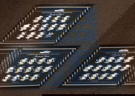 Franklin Mint 39 Uncirculated Presidential Silver Medals Collection: Franklin Mint 39 Uncirculated Presidential Silver Medals Collection This set features 39 Presidential Silver Medals, meticulously crafted by the Franklin Mint in collaboration with the White House His