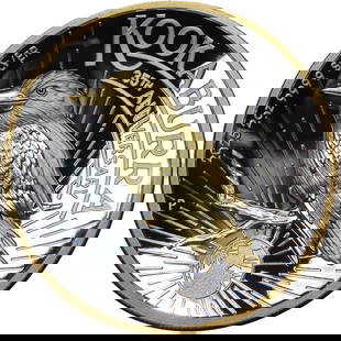 2025 Australia 2oz Silver Proof Kookaburra High Relief Gilded OGP: 2025 Australia 2oz Silver Proof Kookaburra High Relief Gilded OGP This exquisite 2025 Australia 2 Ounce Silver Proof Kookaburra coin features a stunning high relief design and a gilded finish, showcas