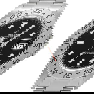 ROLEX Explorer II 16570 Automatic Men's Watch V Serial Black Dial: ROLEX Explorer II 16570 Automatic Men's Watch V Serial Black Dial Discover the ROLEX Explorer II 16570, a remarkable men's wristwatch designed for adventurers who need to keep time in challenging envi