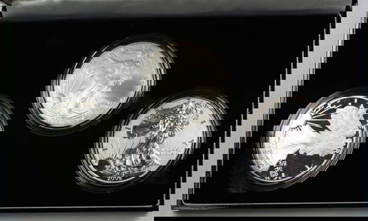 2006 American Silver Eagle 20th Anniversary Coin Set BU Proof Reverse Proof 1 oz Silver: 2006 American Silver Eagle 20th Anniversary Coin Set BU Proof Reverse Proof 1 oz Silver This 2006 American Silver Eagle 20th Anniversary Coin Set features three distinct finishes: Brilliant Uncirculat