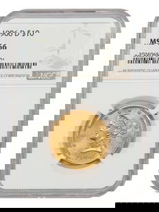 1906-D $10 Liberty Head Gold Coin NGC MS66 Denver Mint: 1906-D $10 Liberty Head Gold Coin NGC MS66 Denver Mint This 1906-D $10 Liberty Head Gold Coin is graded MS66 by NGC, indicating an exquisite level of quality and preservation. As an uncirculated piece