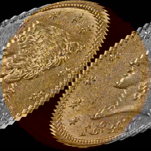 1847-P Over 7 Liberty Gold $5 Coin NGC AU58 Strong Strike: 1847-P Over 7 Liberty Gold $5 Coin NGC AU58 Strong Strike This stunning 1847-P Over '7' Liberty Gold $5 coin exhibits great eye appeal and a strong strike. Certified by NGC with a grade of AU58, this