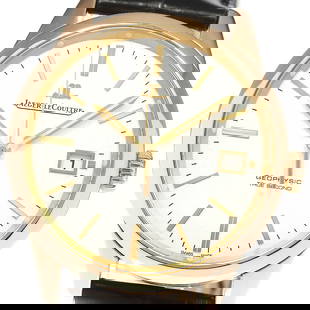 JAEGER-LECOULTRE Geophysic True Seconds Q8012520 Men's Watch K18PG Leather Silver Dial: JAEGER-LECOULTRE Geophysic True Seconds Q8012520 Men's Watch K18PG Leather Silver Dial Discover the elegance of the JAEGER-LECOULTRE Q8012520 Geophysic True Second Date Men's Watch, a sophisticated wr