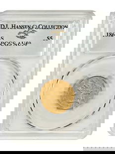 1862-S Liberty Head $5 Coin PCGS AU50 D.L. Hansen Certified: 1862-S Liberty Head $5 Coin PCGS AU50 D.L. Hansen Certified This 1862-S Liberty Head $5 coin is certified by PCGS with an AU50 grade, reflecting its circulated condition. Struck at the San Francisco M