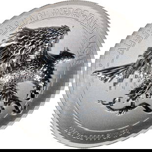 2021-P Australia 2oz Silver Wedge-Tailed Eagle NGC PF70 Coin: 2021-P Australia 2oz Silver Wedge-Tailed Eagle NGC PF70 Coin This stunning 2021-P Australia 2 Ounce Silver $2 Wedge-Tailed Eagle coin features a flawless Proof 70 (PF70) grade from NGC, ensuring its p