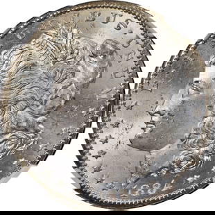 1884-CC Morgan Silver Dollar NGC MS63 Uncirculated Silver Coin: 1884-CC Morgan Silver Dollar NGC MS63 Uncirculated Silver Coin This 1884-CC Morgan Silver Dollar showcases superb eye appeal and a strong strike, certified by NGC with a grade of MS63. Minted in Carso