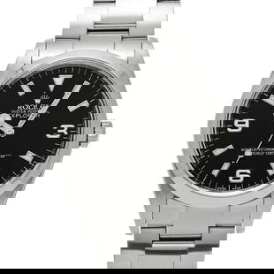 ROLEX Explorer 114270 Automatic Men's Wristwatch Black Dial Stainless Steel: ROLEX Explorer 114270 Automatic Men's Wristwatch Black Dial Stainless Steel Discover the ROLEX Explorer 114270, a sophisticated men's wristwatch with a rich heritage designed for adventurers. Original