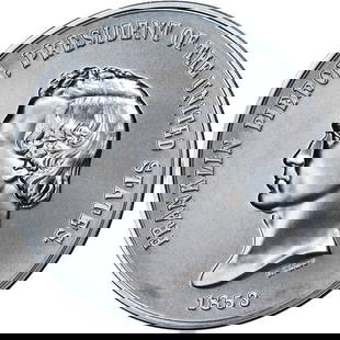 Franklin Pierce U.S. Mint Presidential Silver Medal 1 oz .999 Fine Silver: Franklin Pierce U.S. Mint Presidential Silver Medal 1 oz .999 Fine Silver Celebrate history with the U.S. Mint Presidential Silver Medal featuring Franklin Pierce. This 1 oz silver medal is composed o