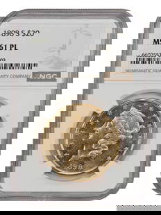 1898-S Liberty Head $20 Gold Coin NGC MS61PL Uncirculated: 1898-S Liberty Head $20 Gold Coin NGC MS61PL Uncirculated This 1898-S Liberty Head $20 gold coin is a remarkable uncirculated specimen, graded MS61PL by NGC. It features a beautiful reflective