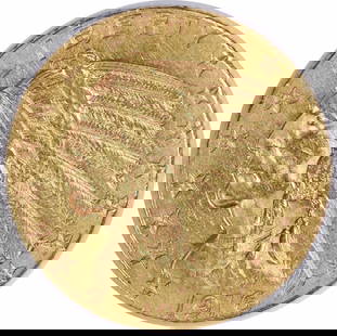 1916-S $5 Gold Indian Coin XF by Bela Lyon Pratt: 1916-S $5 Gold Indian Coin XF by Bela Lyon Pratt This 1916-S $5 Gold Indian coin, designed by Bela Lyon Pratt, is a remarkable piece of numismatic history. Crafted in San Francisco, this coin