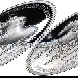 2023 Australia 2oz Silver $2 Proof Brumby Horse High Relief Coin: 2023 Australia 2oz Silver $2 Proof Brumby Horse High Relief Coin This exquisite 2023 Australia 2 Ounce Silver $2 Proof coin features a stunning high relief design of the Brumby Horse, showcasing the a