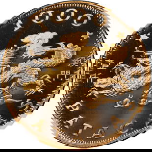 1988 Macau Gold 1000 Patacas Lunar Series Dragon NGC PF69 Ultra Cameo Coin: 1988 Macau Gold 1000 Patacas Lunar Series Dragon NGC PF69 Ultra Cameo Coin This stunning 1988 Macau Gold 1000 Patacas coin features the Lunar Series Dragon, certified by NGC with a grade of PF69 Ultra