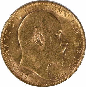 1909 Great Britain 1 Sovereign KM805 Gold Uncertified Coin