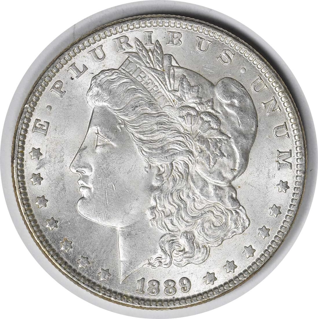 1889 Morgan Silver Dollar VAM 16 Choice BU Uncertified Silver Coin: 1889 Morgan Silver Dollar VAM 16 Choice BU Uncertified Silver Coin This 1889 VAM 16 Morgan Silver Dollar is a stunning example of uncirculated coinage, showcasing the iconic Morgan design. With a grad