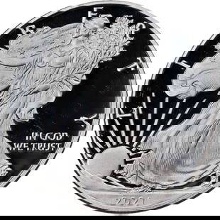 2021-W Silver American Eagle $1 Type 1 PR70 DCAM 1st Day Reagan Legacy: 2021-W Silver American Eagle $1 Type 1 PR70 DCAM 1st Day Reagan Legacy This 2021-W Silver American Eagle $1 Type 1 coin is a stunning addition to any collection. Graded PR70 DCAM by PCGS, it