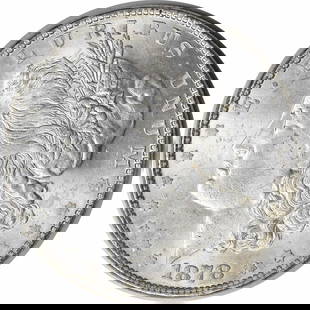 1878 Morgan Silver Dollar Choice BU Uncertified Silver Coin: 1878 Morgan Silver Dollar Choice BU Uncertified Silver Coin This 1878 Morgan Silver Dollar showcases a stunning Choice BU grade, representing an uncirculated specimen from a year rich in numismatic hi