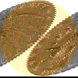 1914 $2.50 Gold Indian Coin by Bela Lyon Pratt AU Uncertified: 1914 $2.50 Gold Indian Coin by Bela Lyon Pratt AU Uncertified This 1914 $2.50 Gold Indian coin features exquisite artistry designed by Bela Lyon Pratt. With a fineness of 0.9, the coin contains 90% go
