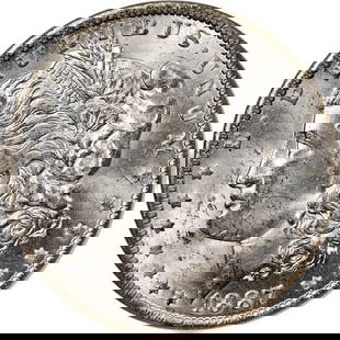 1887-O NGC MS63 Morgan Silver Dollar Blast White Uncirculated: 1887-O NGC MS63 Morgan Silver Dollar Blast White Uncirculated This 1887-O Morgan Silver Dollar is graded MS63 by NGC, showcasing a blast white finish with appealing eye appeal. Minted in New Orleans,