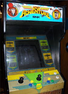 Rare 1989 SNK Sky Adventure Arcade Machine 2 Player Classic: Rare 1989 SNK Sky Adventure Arcade Machine 2 Player Classic Introducing the rare SKY ADVENTURE ARCADE MACHINE by SNK from 1989, a classic 2-player arcade experience that delivers exciting SNK