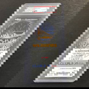 Klay Thompson Signed Ticket PSA/DNA 37 Point Quarter Record: Klay Thompson Signed Ticket PSA/DNA 37 Point Quarter Record This item features a Jan 23, 2015 ticket signed by Klay Thompson, commemorating his record-setting 37 points scored in a single quarter