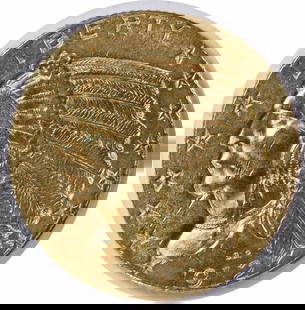 1912 $5 Gold Indian Coin by Bela Lyon Pratt AU Uncertified: 1912 $5 Gold Indian Coin by Bela Lyon Pratt AU Uncertified This 1912 $5 Gold Indian coin features a stunning design by Bela Lyon Pratt and is composed of 90% gold and 10% copper. The coin is in AU (Ab