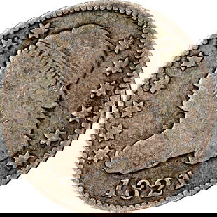 1821 Silver Bust Dime Circulated Vintage Coin: 1821 Silver Bust Dime Circulated Vintage Coin This 1821 Bust Dime features a classic design and is composed of silver. It is classified as circulated and is in pre-owned condition, showcasing its