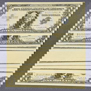 1957-A $1 Silver Certificate CU Superb Gem Uncirculated Lot Q-A Block: 1957-A $1 Silver Certificate CU Superb Gem Uncirculated Lot Q-A Block This 1957-A $1 Silver Certificate is a remarkable piece for collectors. It is graded as CU Superb Gem, indicating its pristine unc