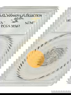 1873-S $2.50 Liberty Head Gold Coin PCGS MS62 Tough Date: 1873-S $2.50 Liberty Head Gold Coin PCGS MS62 Tough Date This stunning 1873-S $2.50 Liberty Head gold coin, certified by PCGS with a grade of MS62, is a remarkable addition for collectors. Struck at t