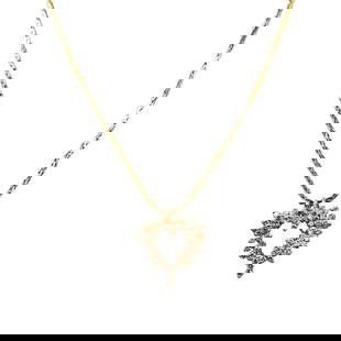 14K Yellow Gold Heart Necklace with 1.00ct Diamond Cluster 19in: 14K Yellow Gold Heart Necklace with 1.00ct Diamond Cluster 19in This stunning 14K Yellow Gold Diamond Cluster Heart Necklace features a beautifully crafted heart pendant adorned with a cluster of