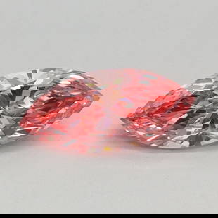 Loose Diamond - MARQUISE 0.34ct Fancy Vivid Pink VVS2: Loose Diamond - MARQUISE 0.34ct Fancy Vivid Pink VVS2 Source: This is a real non-mined Diamond that has been grown in a lab Shape: MARQUISE Carats: 0.34 Color: Fancy Vivid Pink Certification: IGI Vide