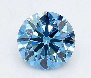 Ideal Loose Diamond - ROUND 0.93ct Fancy Vivid Blue VVS1: Ideal Loose Diamond - ROUND 0.93ct Fancy Vivid Blue VVS1 Source: This is a real non-mined Diamond that has been grown in a lab Shape: ROUND Carats: 0.93 Color: Fancy Vivid Blue Certification: IGI Vide