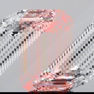 Loose Diamond - EMERALD 3.51ct Fancy Intense Pink VS1: Loose Diamond - EMERALD 3.51ct Fancy Intense Pink VS1 Source: This is a real non-mined Diamond that has been grown in a lab Shape: EMERALD Carats: 3.51 Color: Fancy Intense Pink Certification: IGI Vid