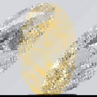 Loose Diamond - OVAL 2.76ct Fancy Intense Yellow VS1: Loose Diamond - OVAL 2.76ct Fancy Intense Yellow VS1 Source: This is a real non-mined Diamond that has been grown in a lab Shape: OVAL Carats: 2.76 Color: Fancy Intense Yellow Certification: IGI Video