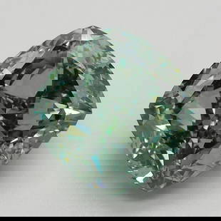 Loose Diamond - CUSHION MODIFIED 2.81ct Fancy Vivid Green VS1: Loose Diamond - CUSHION MODIFIED 2.81ct Fancy Vivid Green VS1 Source: This is a real non-mined Diamond that has been grown in a lab Shape: CUSHION MODIFIED Carats: 2.81 Color: Fancy Vivid Green Certif