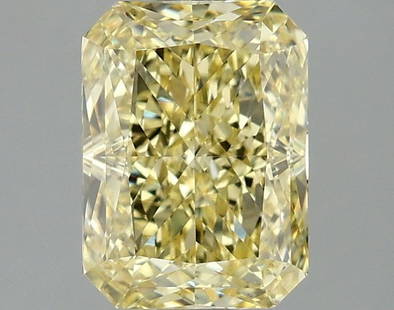 Loose Diamond - RADIANT 2.1ct Fancy Intense Yellow VS1: Loose Diamond - RADIANT 2.1ct Fancy Intense Yellow VS1 Source: This is a real non-mined Diamond that has been grown in a lab Shape: RADIANT Carats: 2.1 Color: Fancy Intense Yellow Certification: IGI V