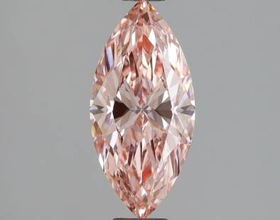 Loose Diamond - MARQUISE 1.03ct Fancy Vivid Pink VVS2: Loose Diamond - MARQUISE 1.03ct Fancy Vivid Pink VVS2 Source: This is a real non-mined Diamond that has been grown in a lab Shape: MARQUISE Carats: 1.03 Color: Fancy Vivid Pink Certification: IGI Vide