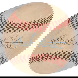 Babe Ruth Signed Baseball 1940s Official MLB PSA DNA COA: Babe Ruth Signed Baseball 1940s Official MLB PSA DNA COA This magnificent Babe Ruth single signed baseball is a true collector's gem. Authenticated by PSA DNA, this original 1940's Official National L