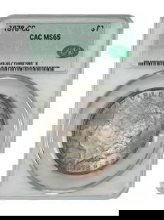 1878-CC Morgan Dollar CACG MS65 Uncirculated First-Year Gem: 1878-CC Morgan Dollar CACG MS65 Uncirculated First-Year Gem This 1878-CC Morgan Dollar is a stunning gem that showcases the allure of the first-year Carson City mint release. Certified by CACG with a