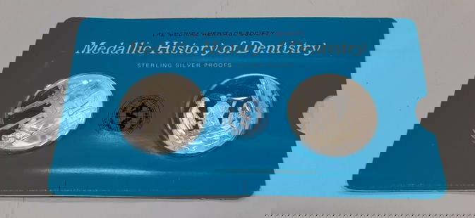 Franklin Mint History of Dentistry .925 Silver Medals Uncirculated: Franklin Mint History of Dentistry .925 Silver Medals Uncirculated This is a collection of uncirculated .925 silver medals from the Franklin Mint, celebrating the History of Dentistry. Crafted with pr